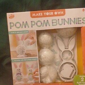 Anker Pom Pom Bunnies Craft Kit - White